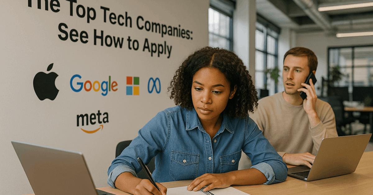 The Top Tech Companies: See How to Apply